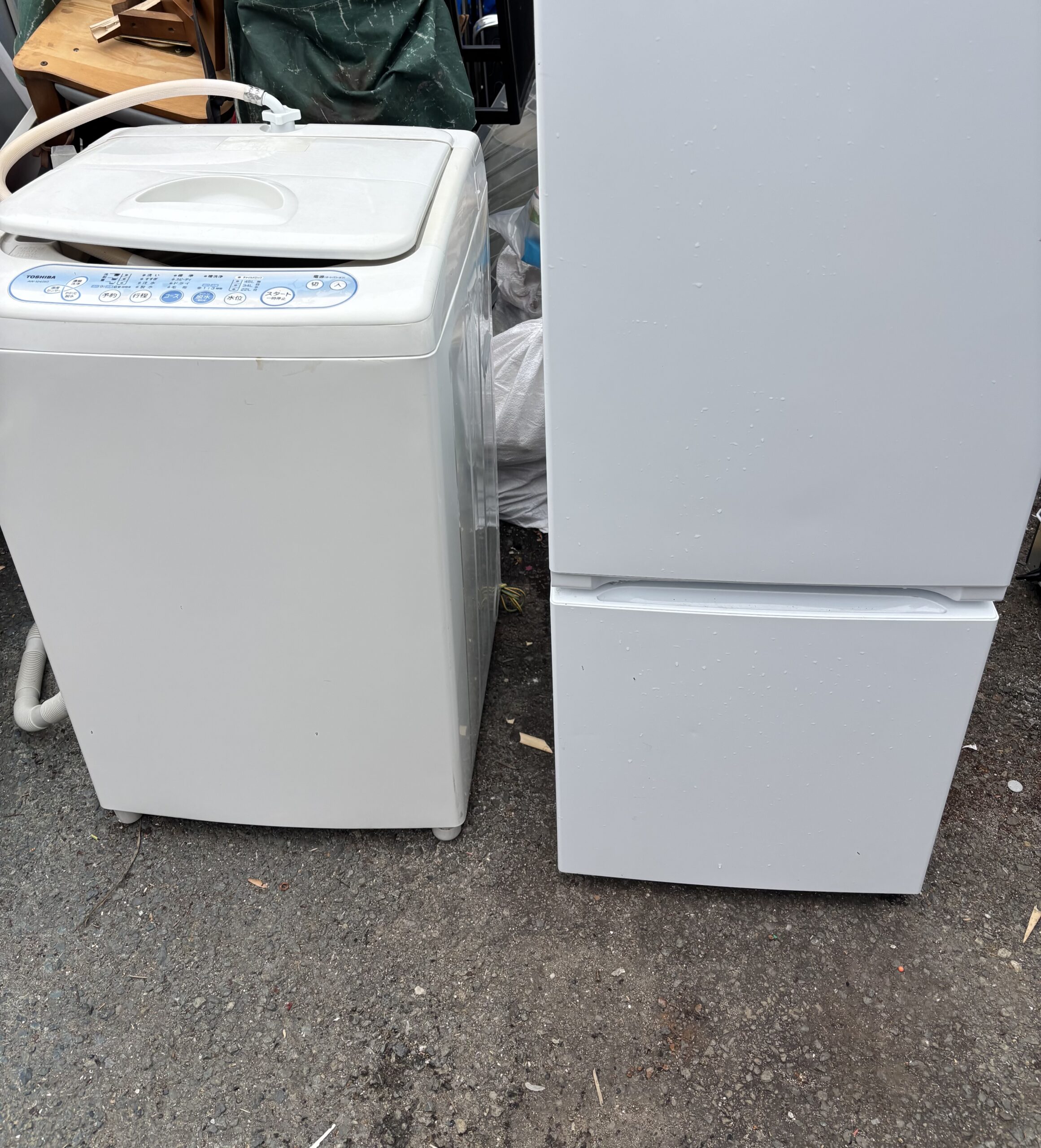 糟屋郡志免町 冷蔵庫、洗濯機の不用品回収をさせて頂きました！