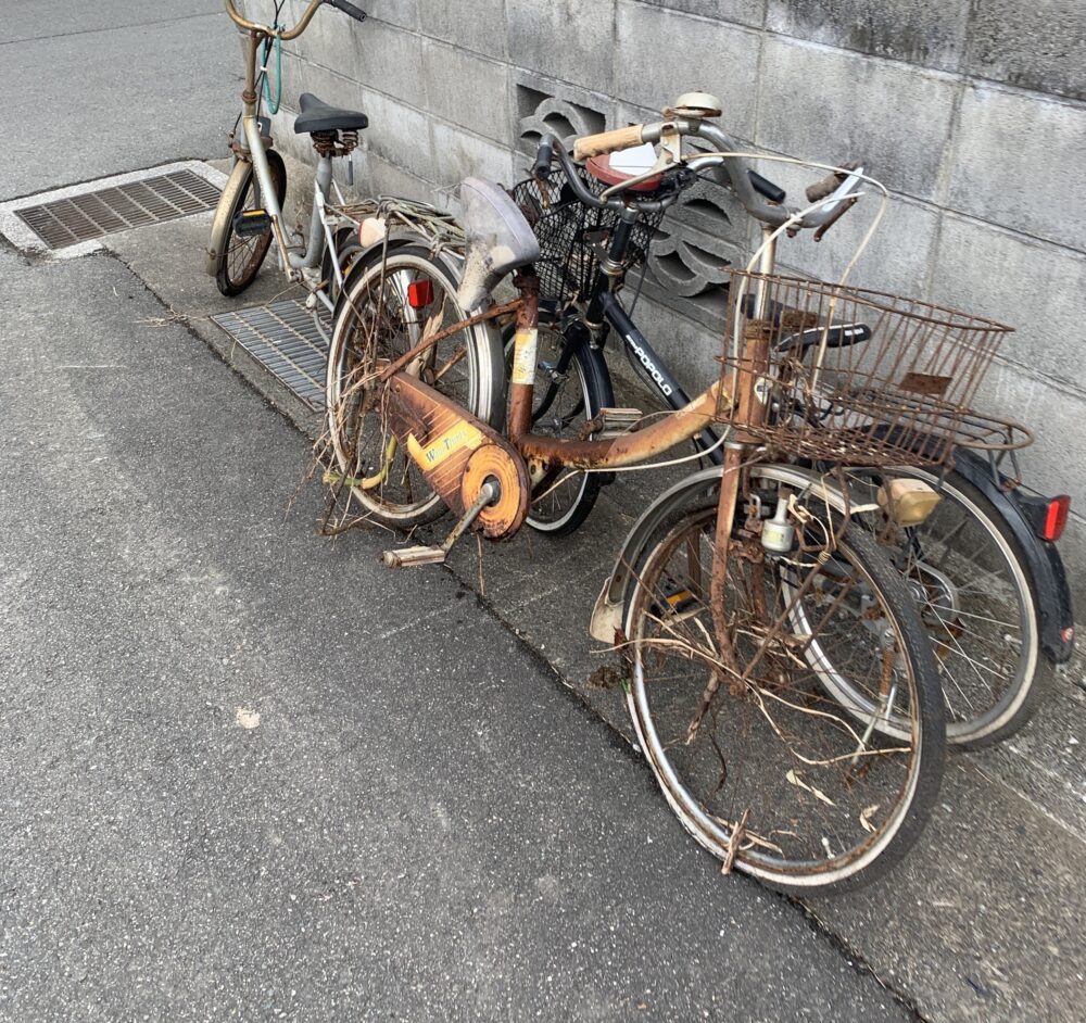 糟屋郡新宮町 自転車の不用品回収を致しました